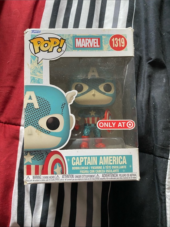 Funko Other - Funko Captain America Pop! Figure - Blue, Red, White
